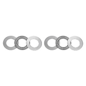 Unique Bargains Chromium Steel Sealed Low Noise Ball Bearings AXK2035 2 Pcs - 1 of 4