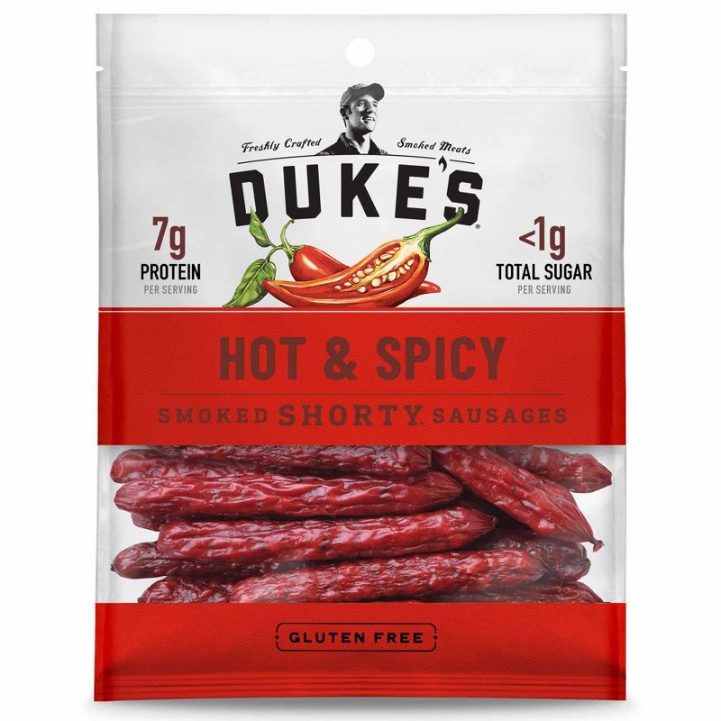 Duke&#39;s Hot &#38; Spicy Shorty Smoked Sausages - 5oz, 1 of 6