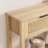 Farmhouse Entryway Table,43 Inch Wood Console Table with 2 Drawers - 3 of 4