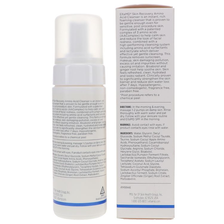 EltaMD Skin Recovery Amino Acid Foaming Cleanser 5 oz, 2 of 8