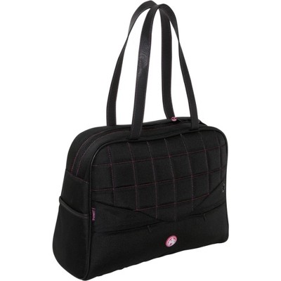Mobile Edge Sumo - Women's 13.3" Ultrabook or 13" MacBook Laptop Purse - Black w/ Pink Stitching