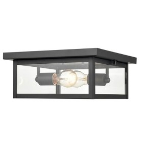Millennium Lighting Evanton 2 - Light Flush Mount in  Powder Coated Black - 1 of 4