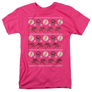 Men's The Flash Ugly Christmas Sweater T-Shirt - 1 of 4