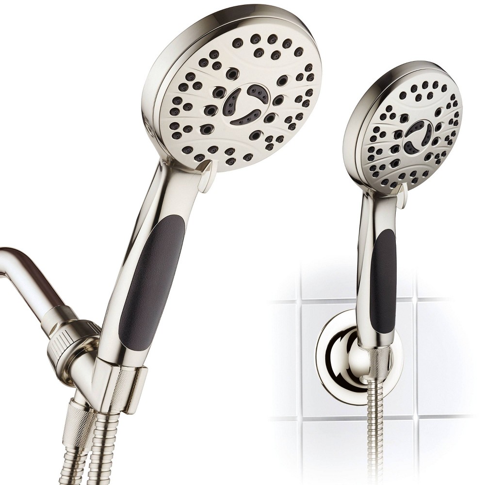 Photos - Shower System High Pressure 6 Setting Luxury Handheld Shower Head with Extra Wall Bracke