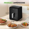 NutriChef NCAF60T01.5 6L Digital Air Fryer with Silver Handle - 2 of 4
