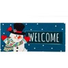 Evergreen Indoor Outdoor Doormat Bundle Set of 5 - Frame and 4 Welcome Seasonal Inserts Red Truck Snowman Fireflies Planters - 2 of 4