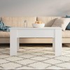vidaXL Coffee Table White 39.8"x19.3"x20.5" Engineered Wood - 3 of 4