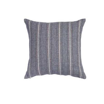 18"x18" Davey Striped Square Throw Pillow Gray - Sure Fit