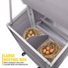 Aivituvin 74.9" Large Chicken House with wheels for 2-3 Hens-AIR31-W - 4 of 4
