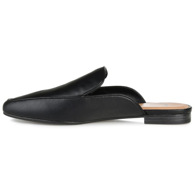 Journee Collection Womens Akza Slip On Square Toe Mules Flats, 3 of 10