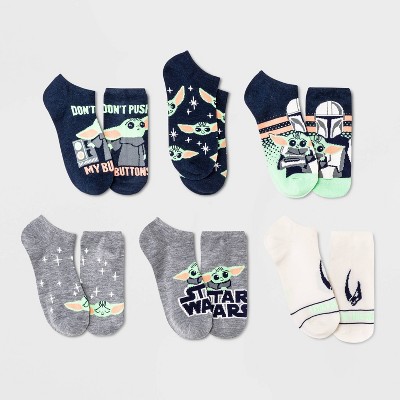 Women's Star Wars: The Mandalorian The Child 6pk Low Cut Socks - Assorted Colors 4-10