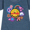 - Peanuts - Woodstock Peace And Love Flair Graphic Short Sleeve Fleece Dress - 2 of 4