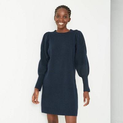 navy sweater dresses