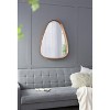Lyngins 30x38 Inch Wall Mount Vanity Mirror,Modern Irrgeular Bathroom Mirror with Wooden Frame for Bathroom,Bedroom - 4 of 4