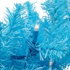 Northlight Pre-Lit Artificial Pine Christmas Garland - 9' - Sky Blue - Clear Lights - 4 of 4