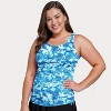 Calypsa Women's Maya Tankini Swim Top With Built-in Bra - 3 of 4