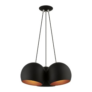 Livex Lighting Piedmont 3 - Light Pendant in  Black/Brushed Nickel - 1 of 1