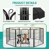 BestMassage Dog Playpen 24/32/40 Inch Heavy Duty Playpen Pen Dog Fence Dog Kennel with Doors Indoor Outdoor Pet Exercise Pen Puppy Playpen - 3 of 4