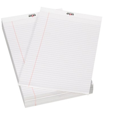 School Smart Legal Pad, 8-1/2 x 14 Inches, White, 50 Sheets, Pack of 12