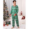 Matching Christmas Onesie, Print One Piece Pajamas, Hooded Holiday Sleepwear Nightwear for Men - 3 of 4