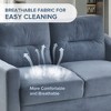 Chenille Loveseat Sofa for Living Room, Office, Home Office with Detachable Design, Thickened Cushions and Space-Saving - 4 of 4