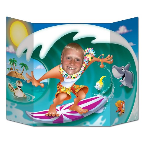 Beistle 3 1 X 25 Surfer Dude Photo Prop 2 pack 57998 Target