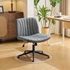 Karl Home |Avocado Green Cat Claw Leather Adjustable Height Swivel Office Chair - 2 of 4