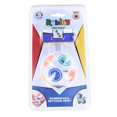 Brand Partners Group Rubiks 2 Piece Gift Set |  Rainbow Ball | Twist Keychain