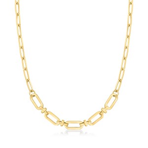 Ross-Simons 18kt Gold Over Sterling Enlarged Paper Clip Link Necklace - 1 of 3