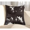 HomeRoots 18" Brown and White Cowhide Cowhide Throw Pillow - 2 of 4