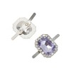 Unique Bargains Square Frame Pin Back Shoe Accessories 2 Pcs - 4 of 4