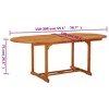 vidaXL Patio Table 78.7"x39.4"x29.5" Solid Wood Eucalyptus - 4 of 4