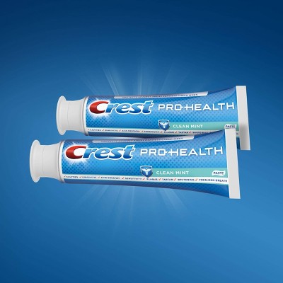 Crest Pro-Health Smooth Formula Toothpaste Clean Mint Paste - 4.6oz/2pk