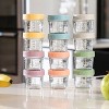 Glass Baby Food Storage Containers 12 Pack 4oz Baby Food Jars Reusable with Lids BPA-Free Leakproof Freezer, Microwave, Dishwasher Safe Baby Food Jars - 2 of 4