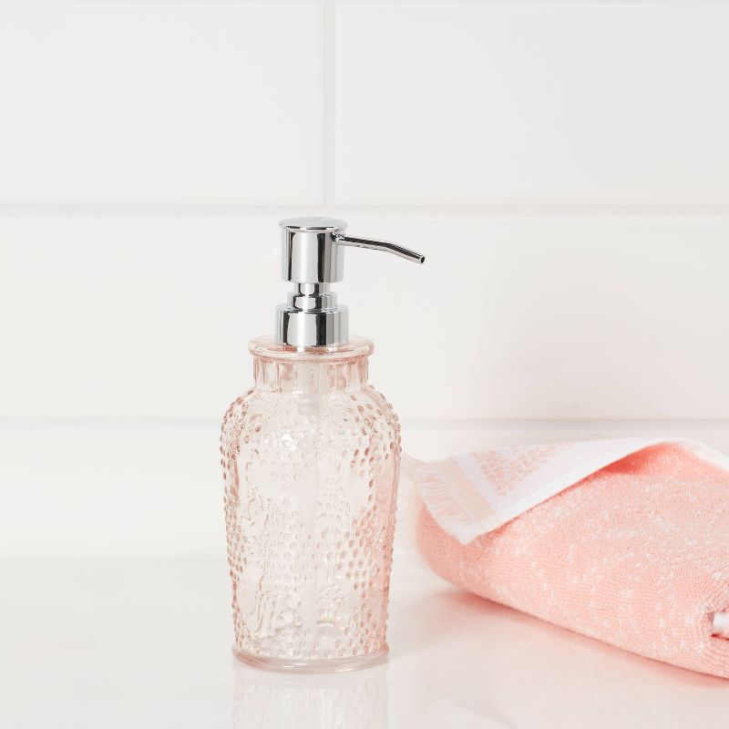 Glass Soap/Lotion Dispenser Blush - Threshold&#8482;, 2 of 9