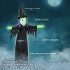 Sunnydaze Outdoor Wendolyn the Wicked Witch Self-Inflating Halloween Inflatable Yard Decoration with LED Lights and Built-In Fan - 5' - 4 of 4
