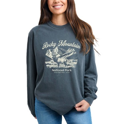 Simply Sage Market Rocky Mountain National Park Colorado USA Elk Garment Dyed Long Sleeve
