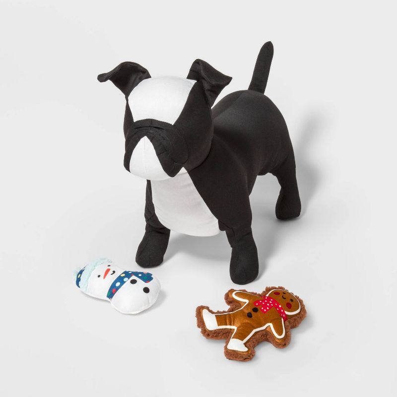 Gingerbread Playhouse Cookie &#38; Snowman Dog Toy Set - 2pk - Wondershop&#8482;, 4 of 14