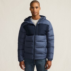 Lands' End Men's Max 600 Down Puffer Hooded Jacket - 1 of 4