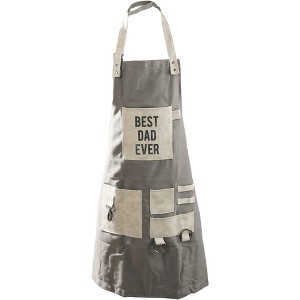 Pavilion Gift Company - Best Dad - Canvas Grilling Apron - Kitchen Textiles - 1 of 4