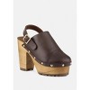 Alona Slingback High Block Heeled Clogs - 2 of 4