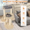 Tangkula 6-level Wooden Cat Tree w/ Padded Perch Non-woven Hammock Scratching Posts - 4 of 4