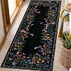 Washable Rugs, Living Room Rug, Non-Slip Soft Floral Rugs for Bedroom, Botanical Area Rug Carpet for Dining Room Guest Room - 3 of 4