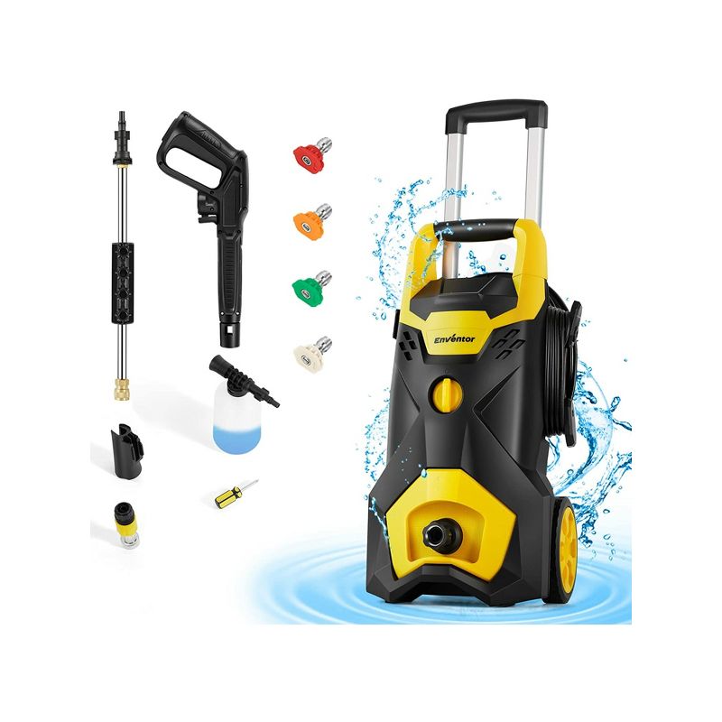 Enventor 2300 PSI Electric Portable Compact Powered Pressure Washer for Cars, Patios, Driveways, 1 of 10