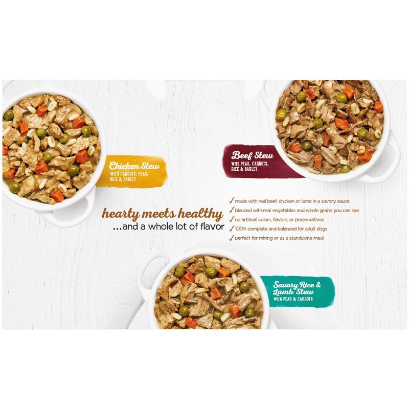Beneful Prepared Meals Lamb, Chicken and Beef Stew Wet Dog Food Variety Pack, 4 of 9