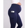 Women's Over the Belly Side Pocket Active Maternity Leggings | Motherhood Maternity - 4 of 4
