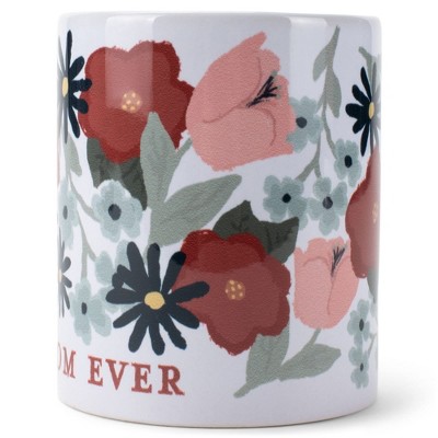 Elanze Designs Best Mom Ever Floral Multicolor 11 Ounce Stoneware Coffee Mug