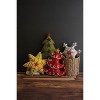 Whimsical Felt Tree Pillow with Star Top – 20" Tall Christmas Decor by Kalalou - 3 of 4
