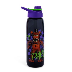 Silver Buffalo Five Nights At Freddy's "Let's Party" Water Bottle | Holds 28 Ounces - 1 of 4