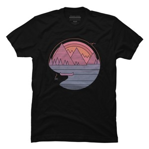 Men's Design By Humans The Mountains Are Calling By Thepapercrane T-Shirt - 1 of 4